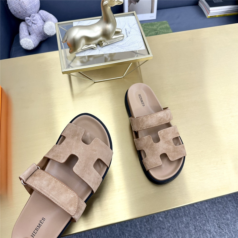 Hermès roll cake hair uncle slippers