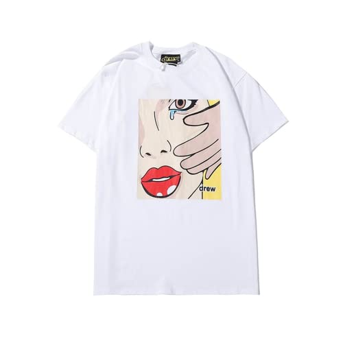 Drew Girl PaintingT-shirt White #2566