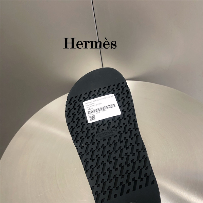 hermes edith hole slippers