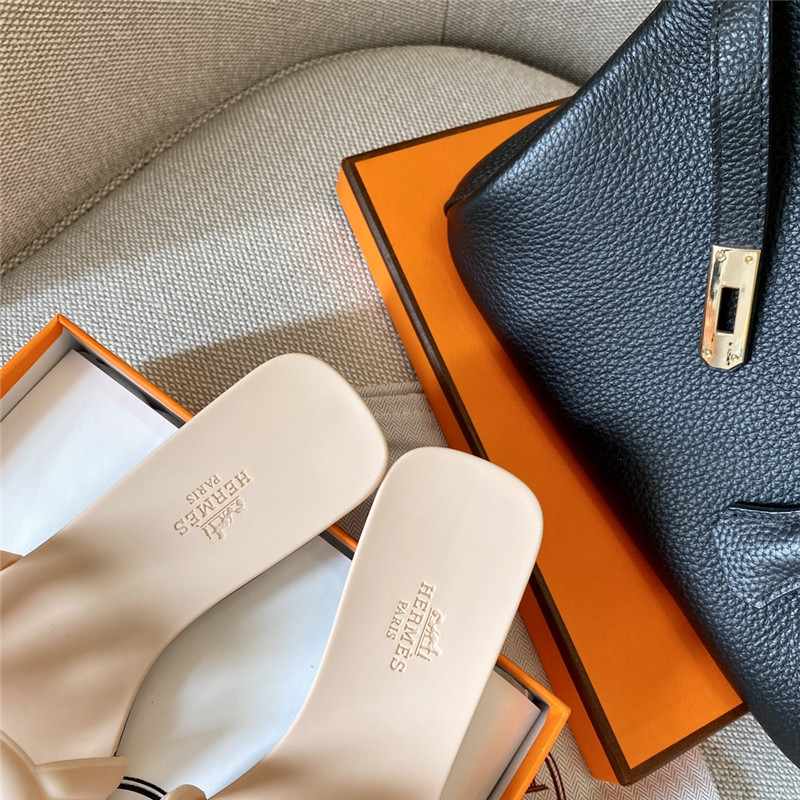 Hermès new classic pig nose chain slippers