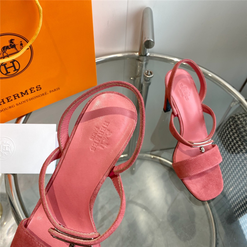 Hermès Glamor Kelly buckle high-heeled sandals