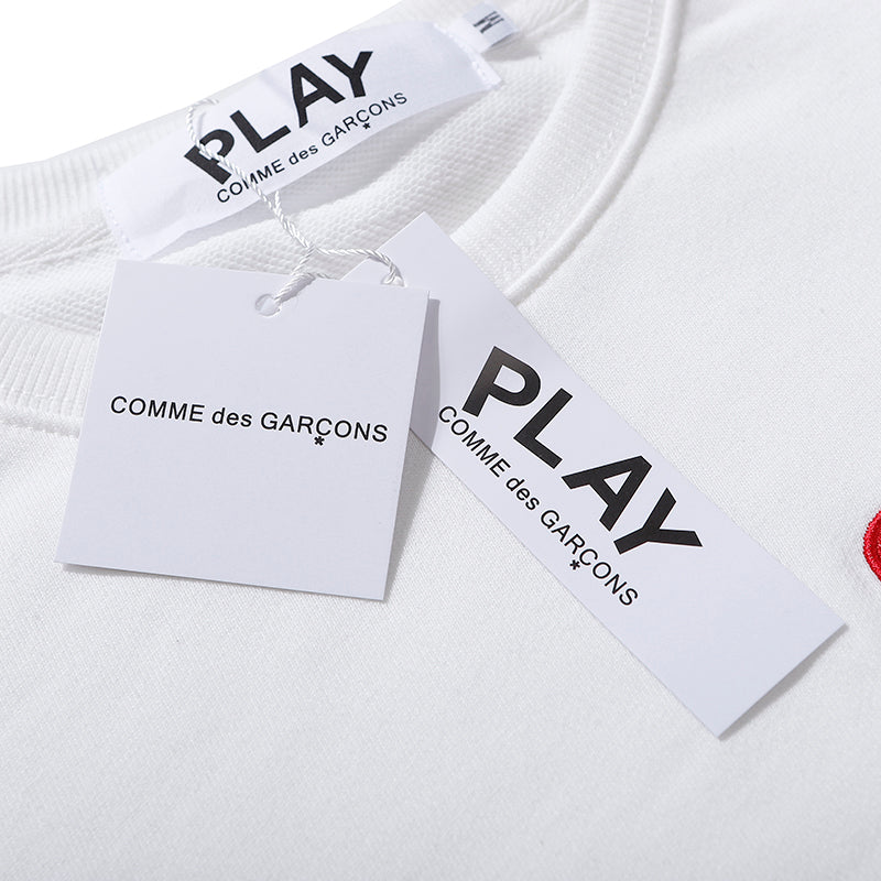 Comme Des Garcons Play Double Heart Hoodie 3097