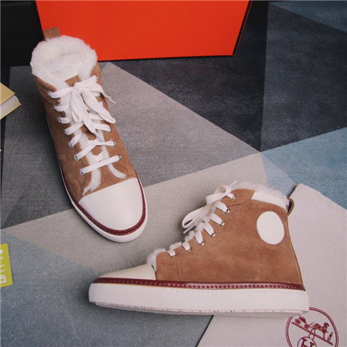 Hermes Birkin Replica wool high-top shoes