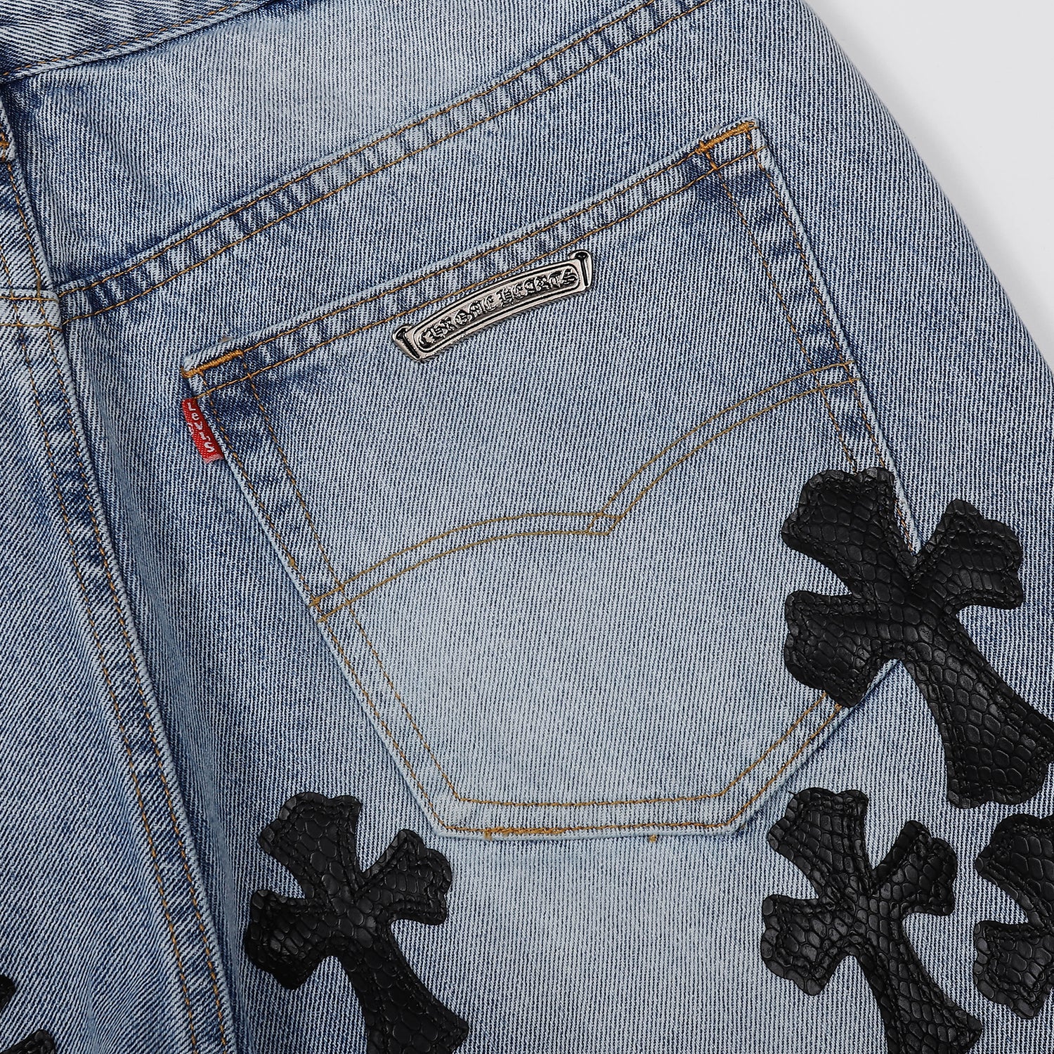 Chrome Hearts Denim Shorts