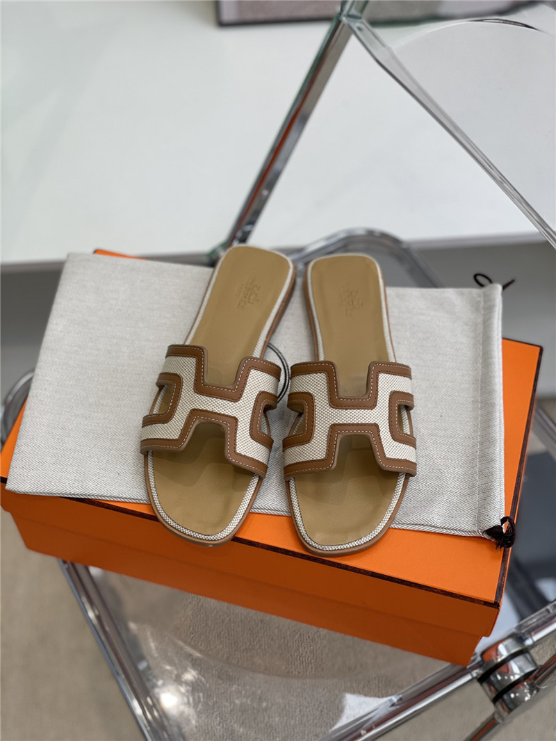 hermes flat slippers womens