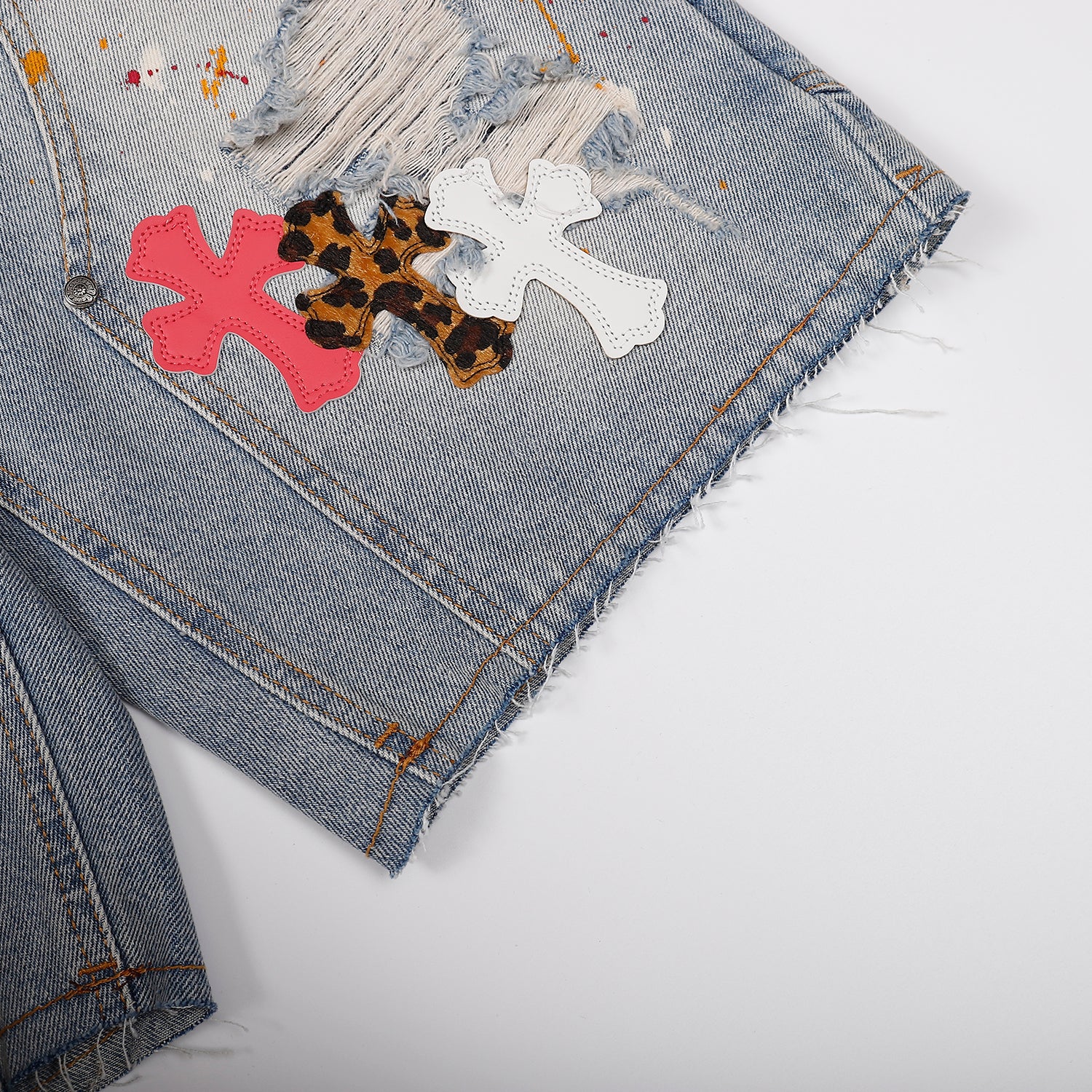 Chrome Hearts Denim Shorts