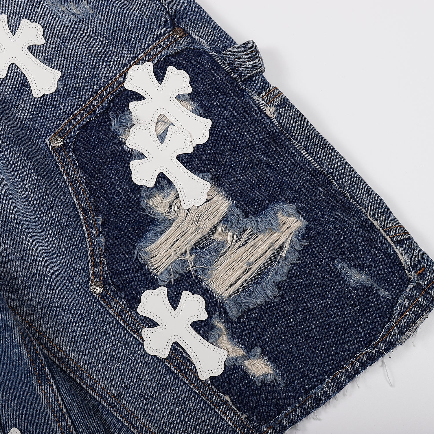 Chrome Hearts Denim Shorts