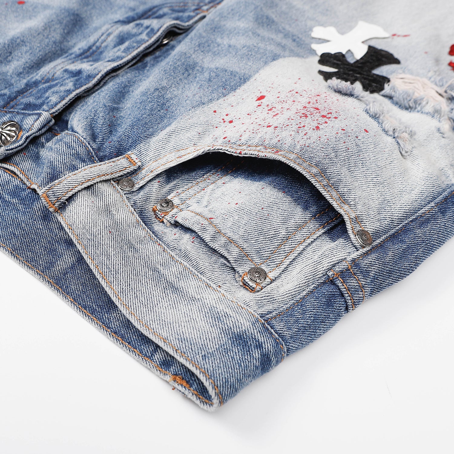 Chrome Hearts Denim Shorts