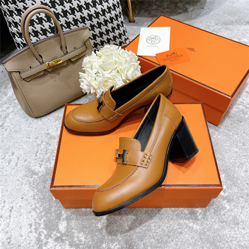 hermes dauphine mid heel mules