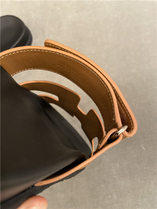 hermes h slippers women