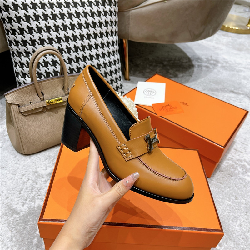 hermes dauphine mid heel mules