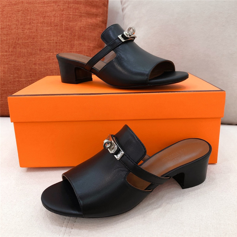 Hermes Sandals Dupe chunky heel sandals