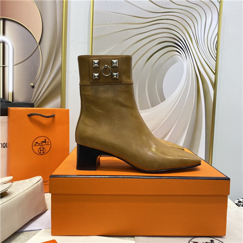hermes stud ankle boots