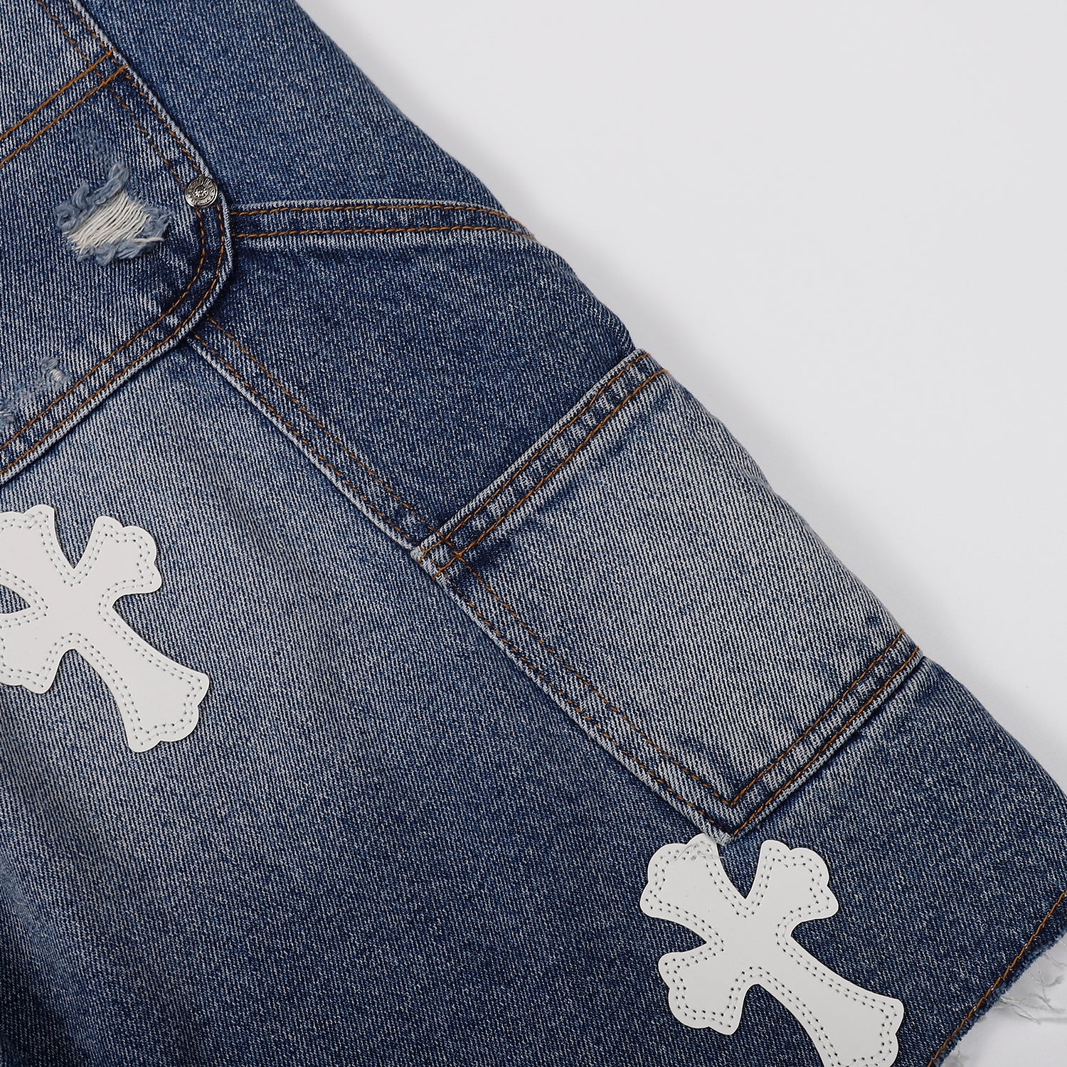 Chrome Hearts Denim Shorts