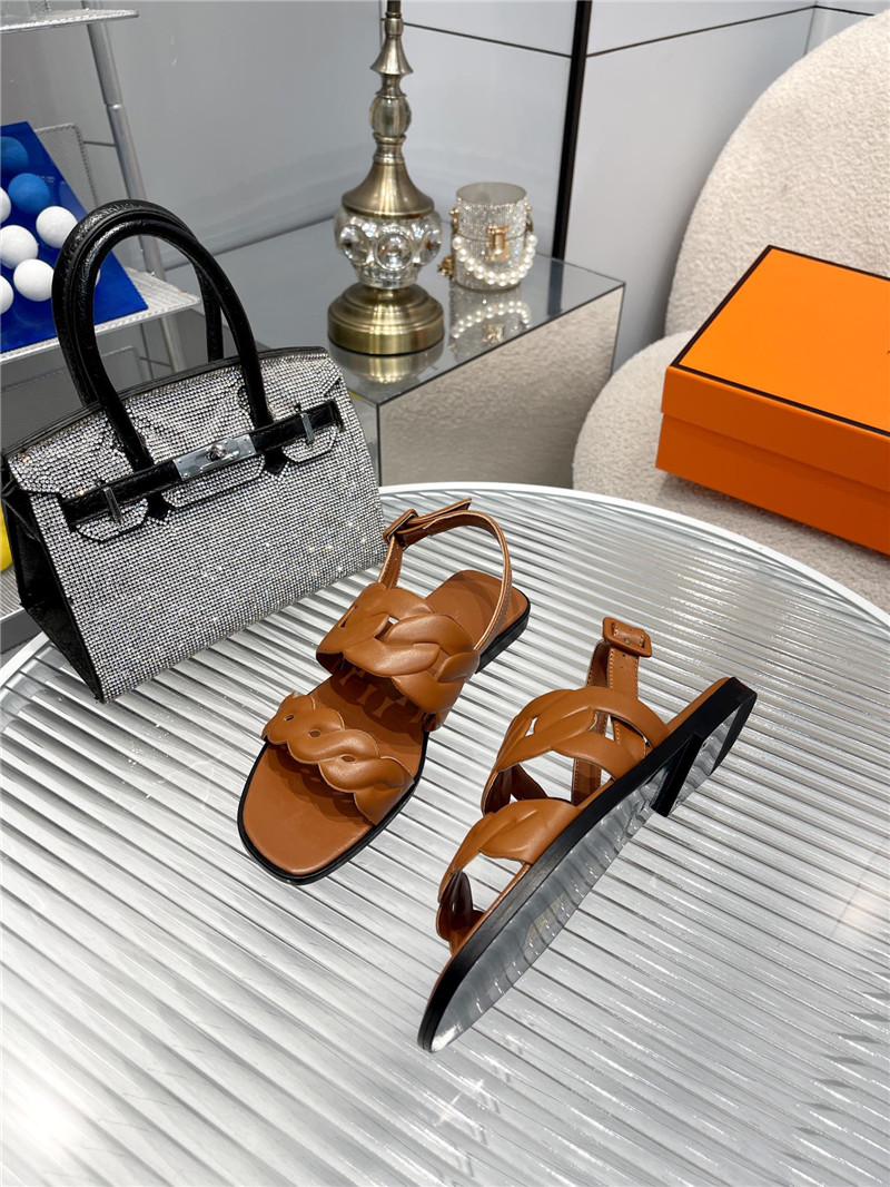 Hermès pig nose sandals
