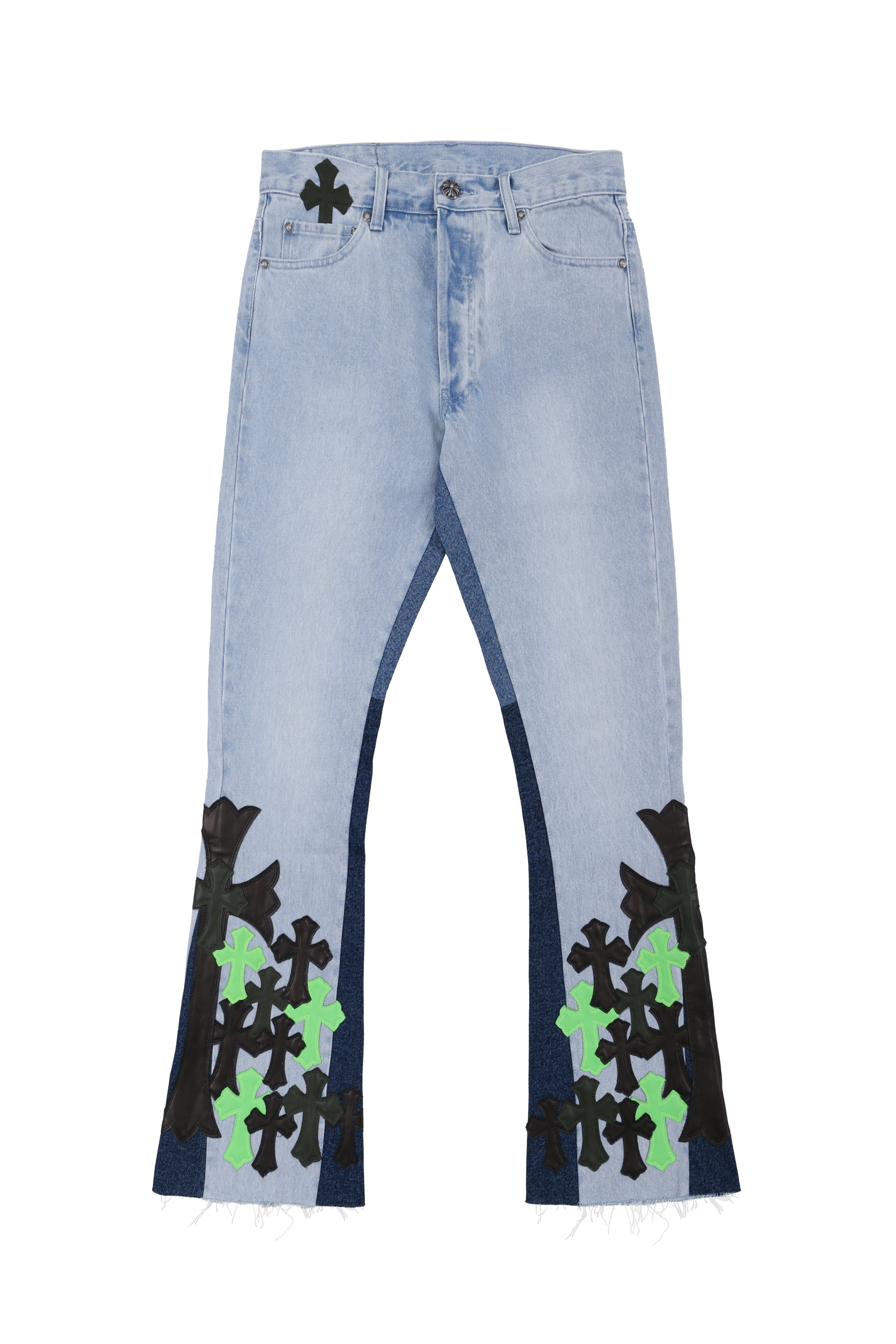 Chrome Hearts Replica Cross Flare Denim