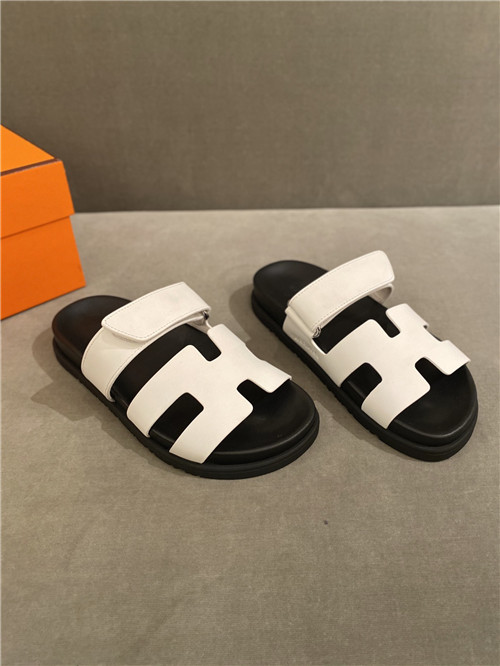 hermes h slippers women