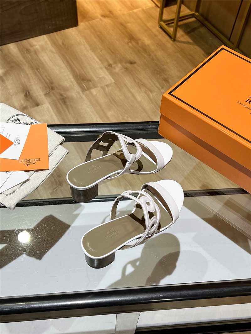 Hermes Sandals Dupe chunky heel sandals