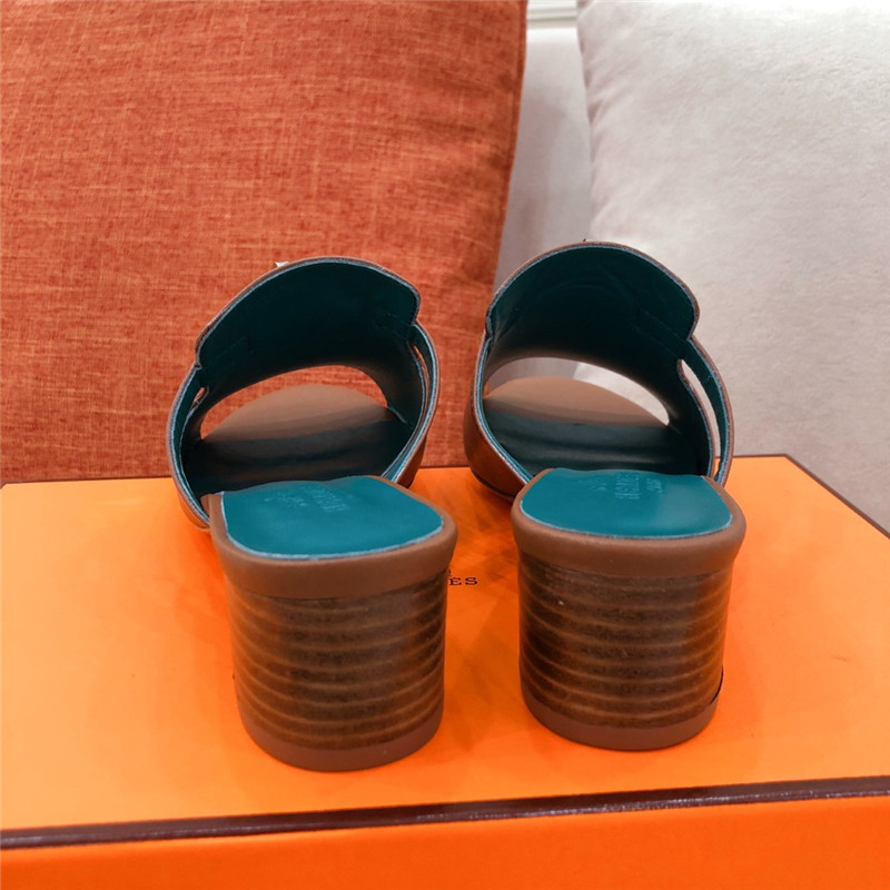 Hermes Sandals Dupe chunky heel sandals