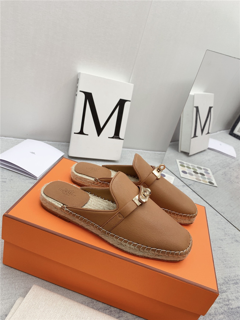 hermes loafer slippers