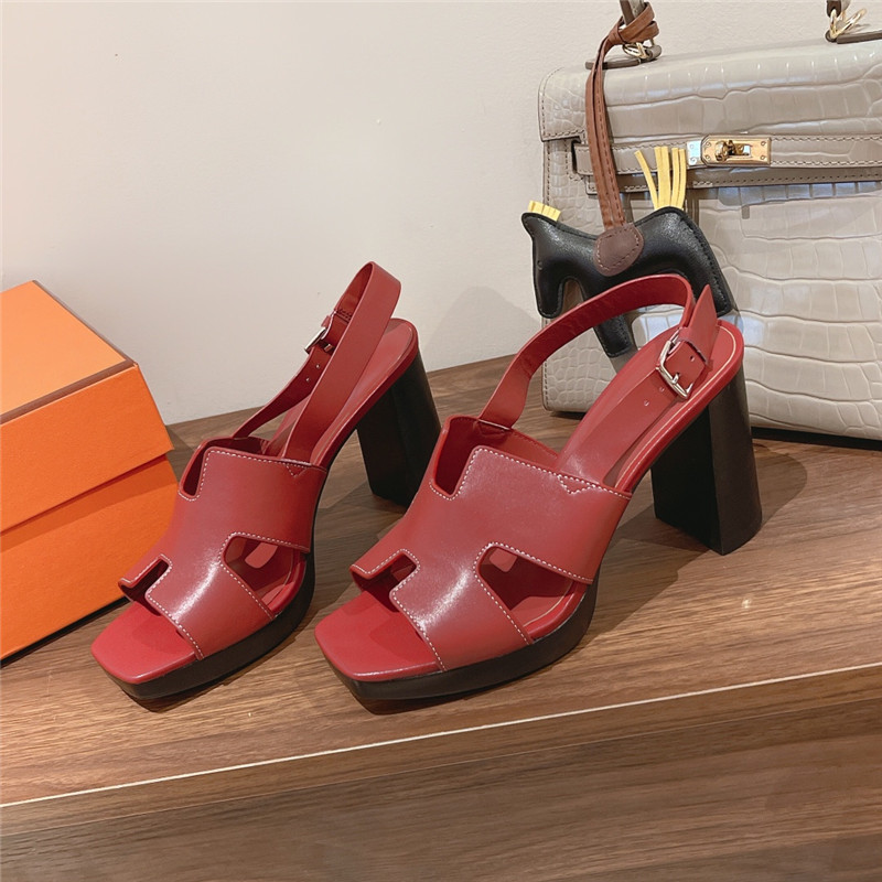 Hermes Sandals Dupe chunky heel sandals