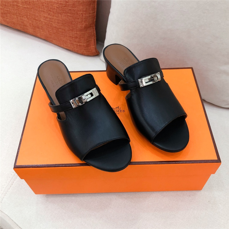Hermes Sandals Dupe chunky heel sandals