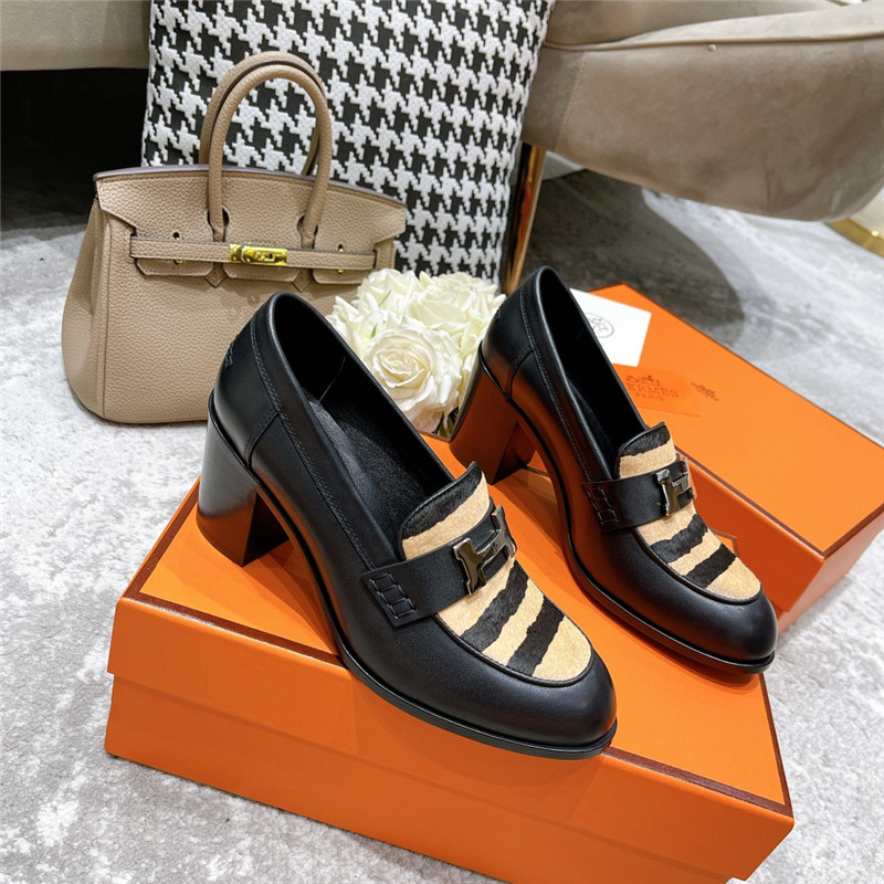 hermes dauphine mid heel mules