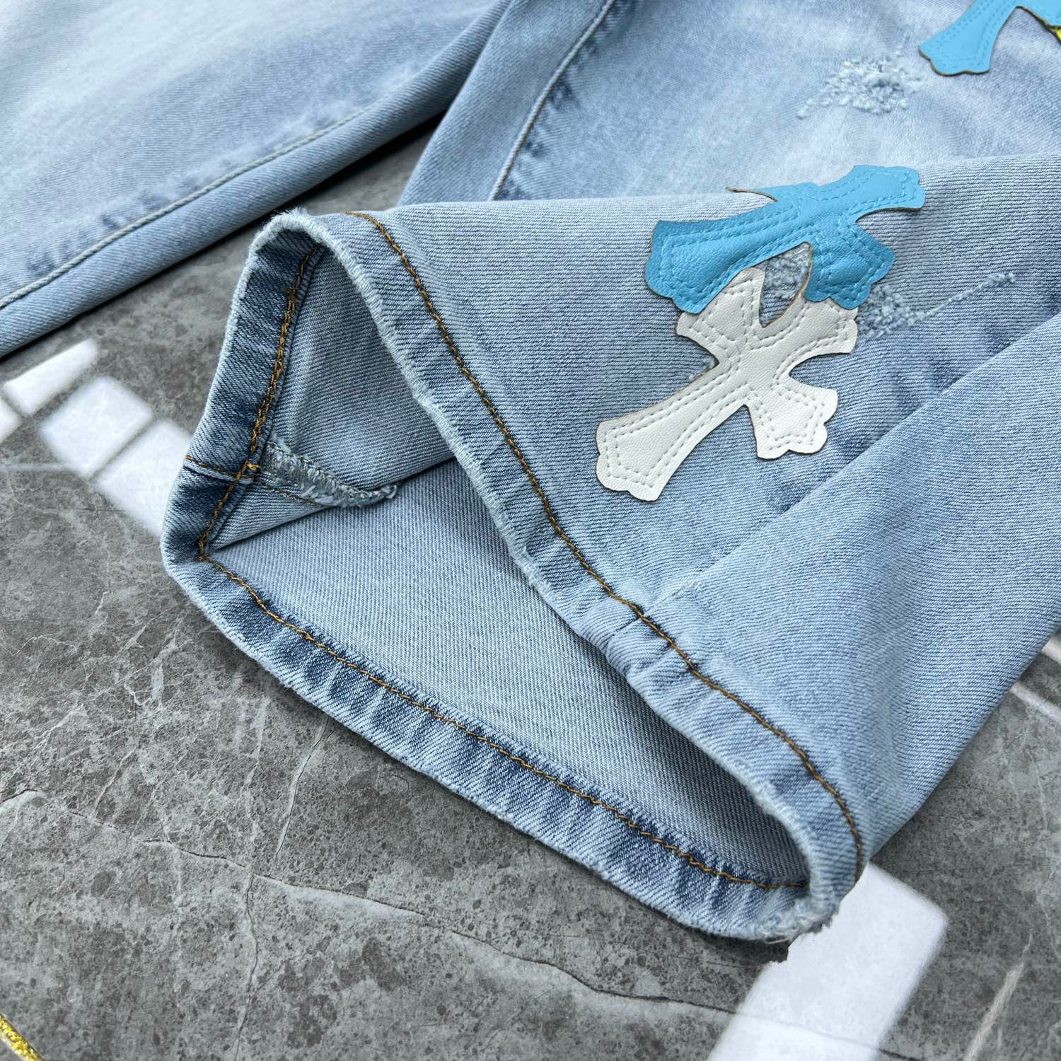 Chrome Hearts Denim Shorts