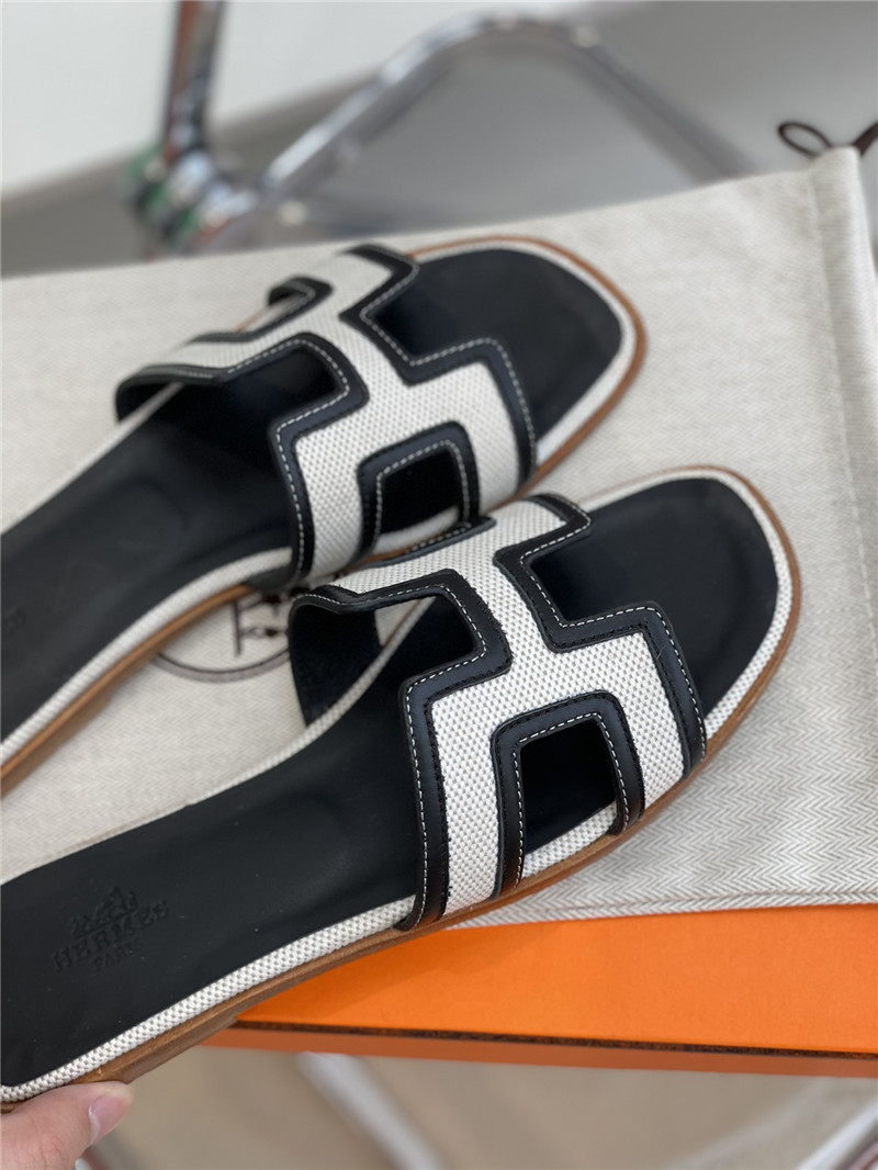 hermes flat slippers womens