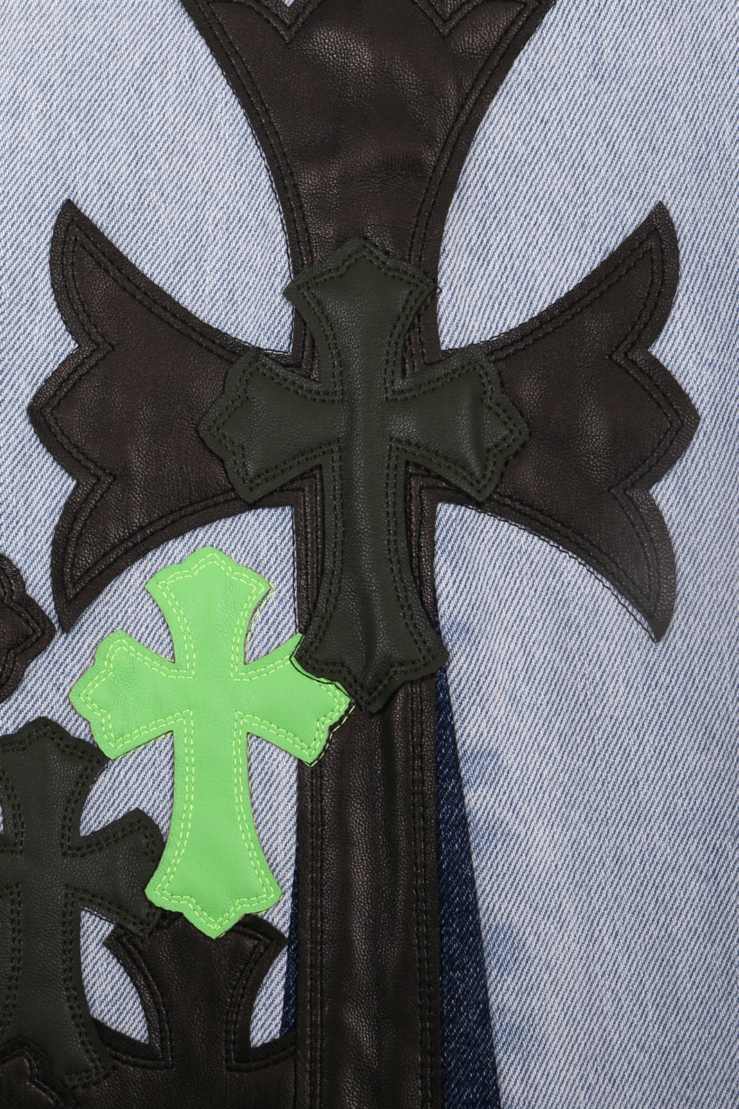 Chrome Hearts Replica Cross Flare Denim