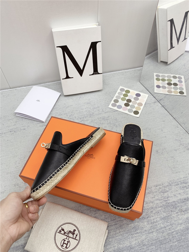 hermes loafer slippers