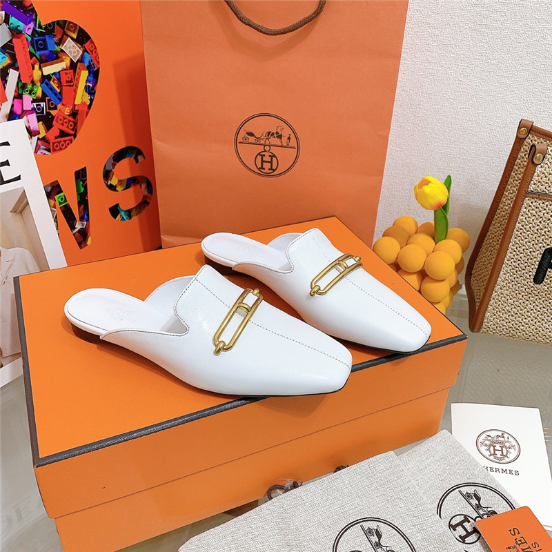 hermes flat slippers