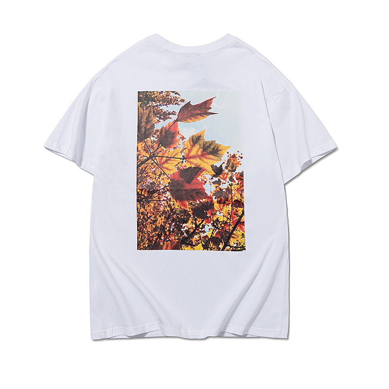 Fear of God Replica Essentials Sunset Maple Leaf Cotton T Shirt 930