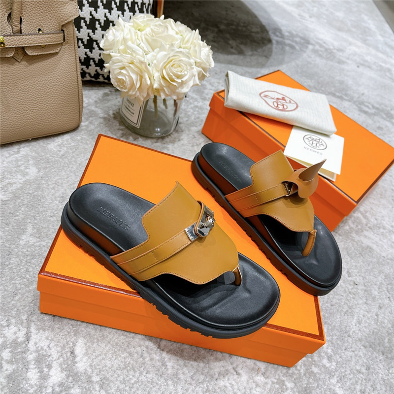 hermes kelly buckle slippers