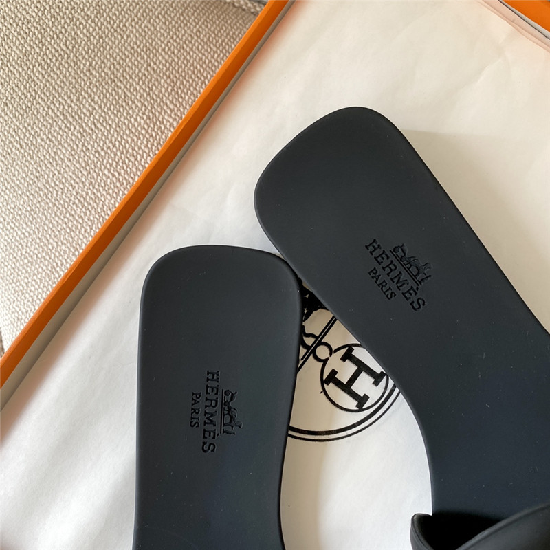 Hermès new classic pig nose chain slippers