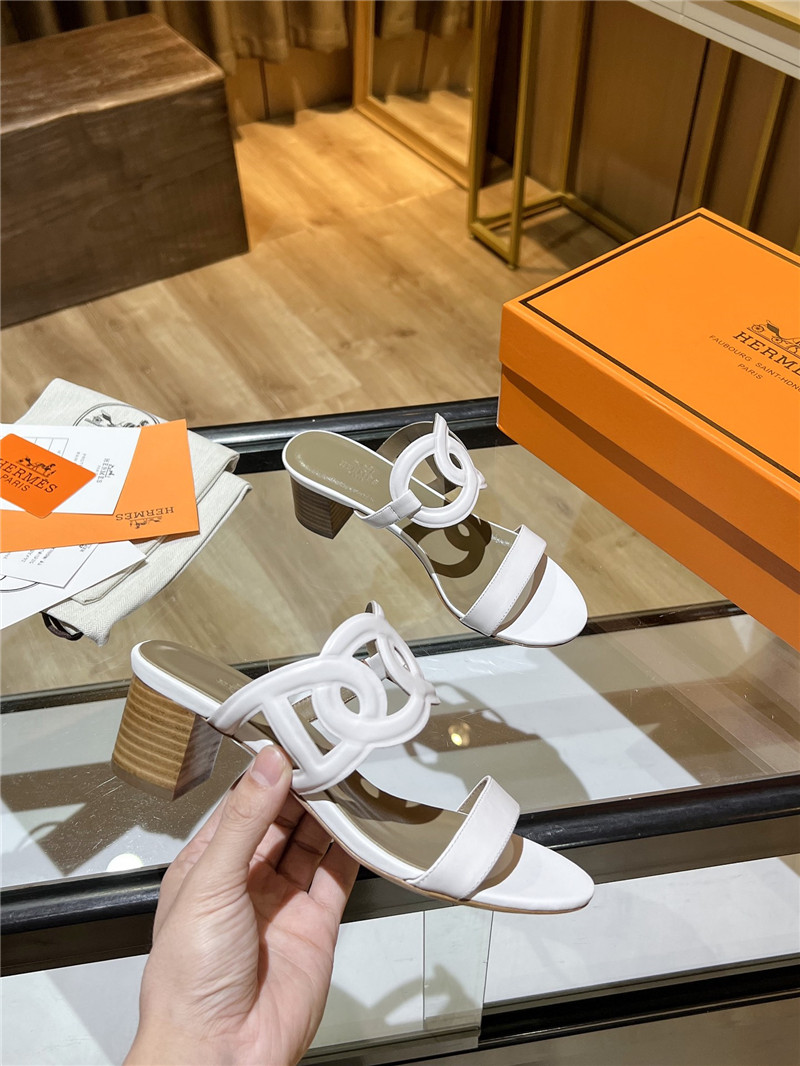Hermes Sandals Dupe chunky heel sandals