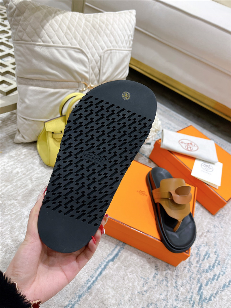 hermes kelly buckle slippers