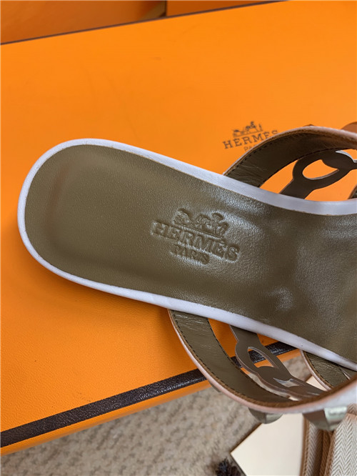 hermes flat slippers womens