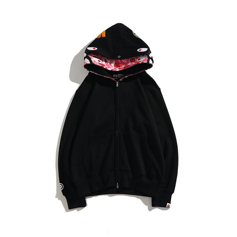 BAPE 2nd Shark Wide Full Zip Double Hoodie