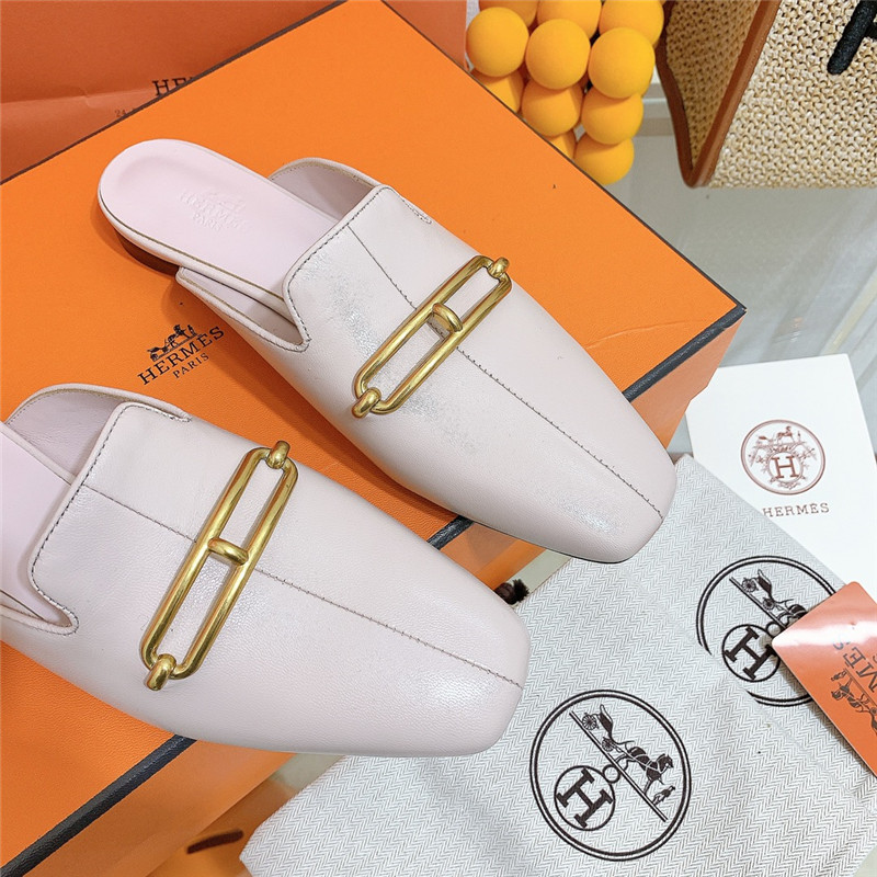 hermes flat slippers