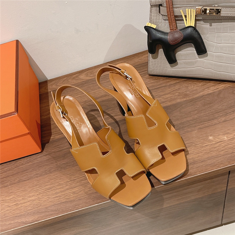 Hermes Sandals Dupe chunky heel sandals