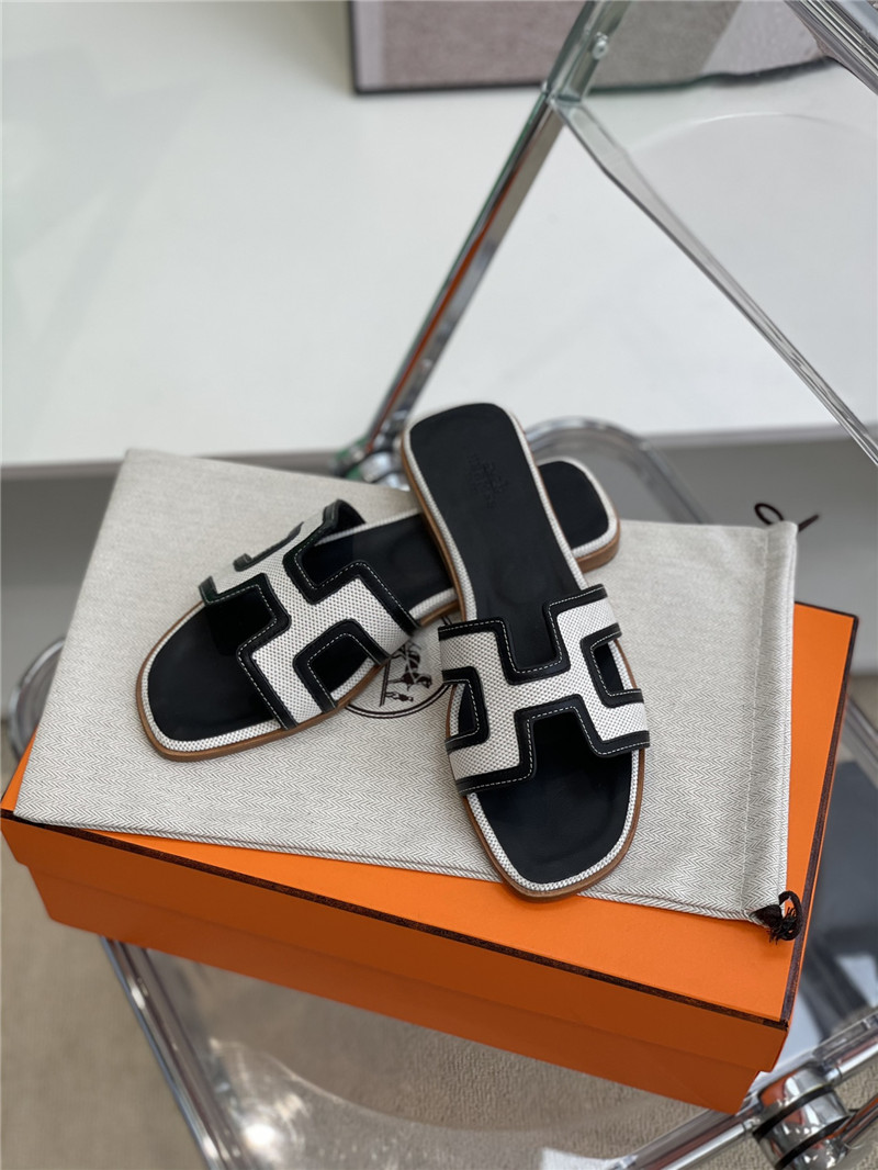 hermes flat slippers womens