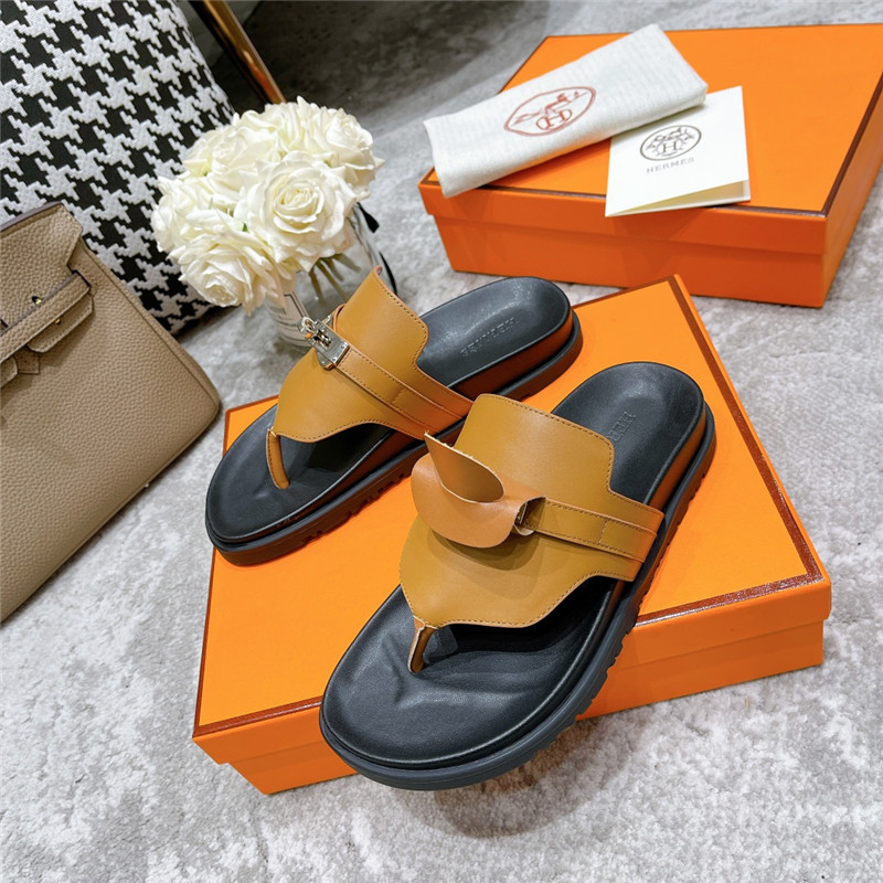 hermes kelly buckle slippers