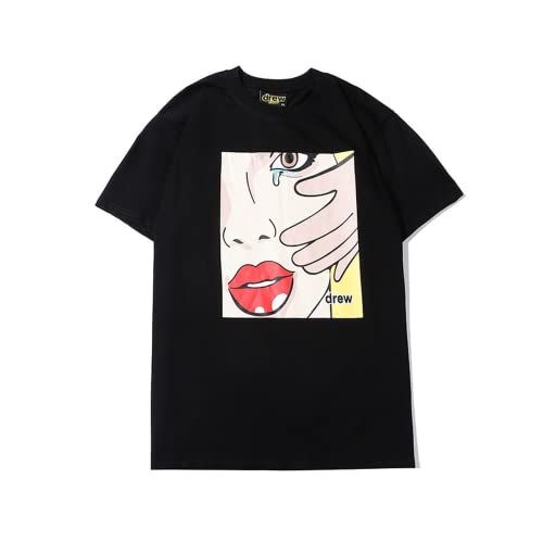 Drew Girl PaintingT-shirt Black #2565