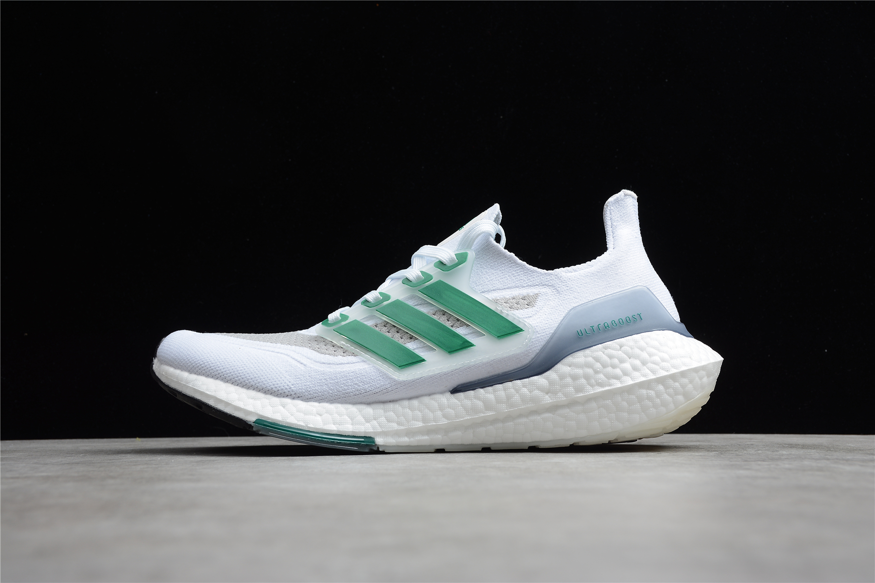 adidas Ultra Boost 21 White Sub Green FZ2326