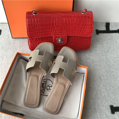 hermes flat slippers womens
