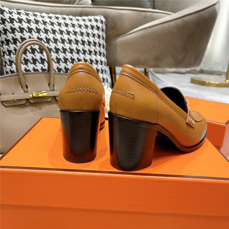hermes dauphine mid heel mules