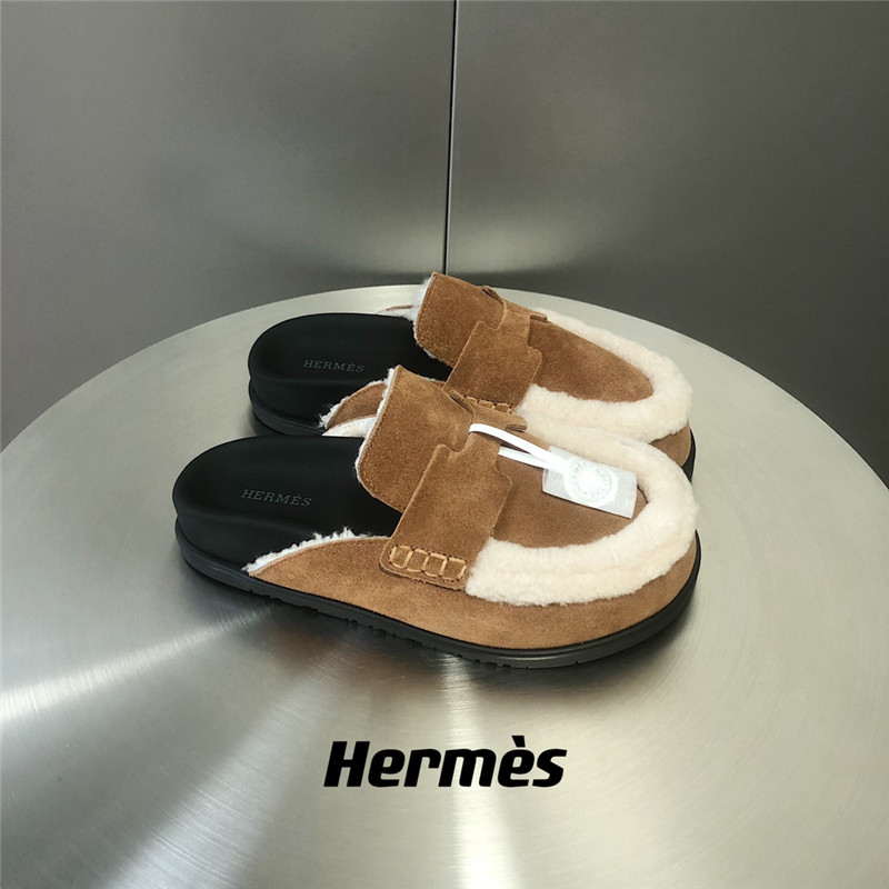 Hermès Fur Birkenstocks