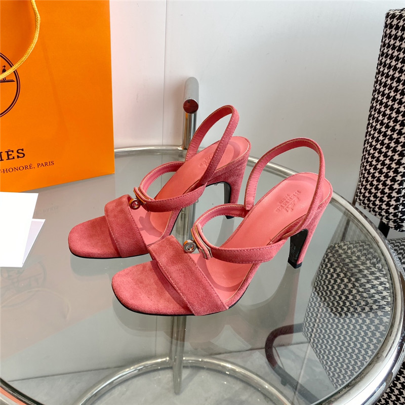 Hermès Glamor Kelly buckle high-heeled sandals