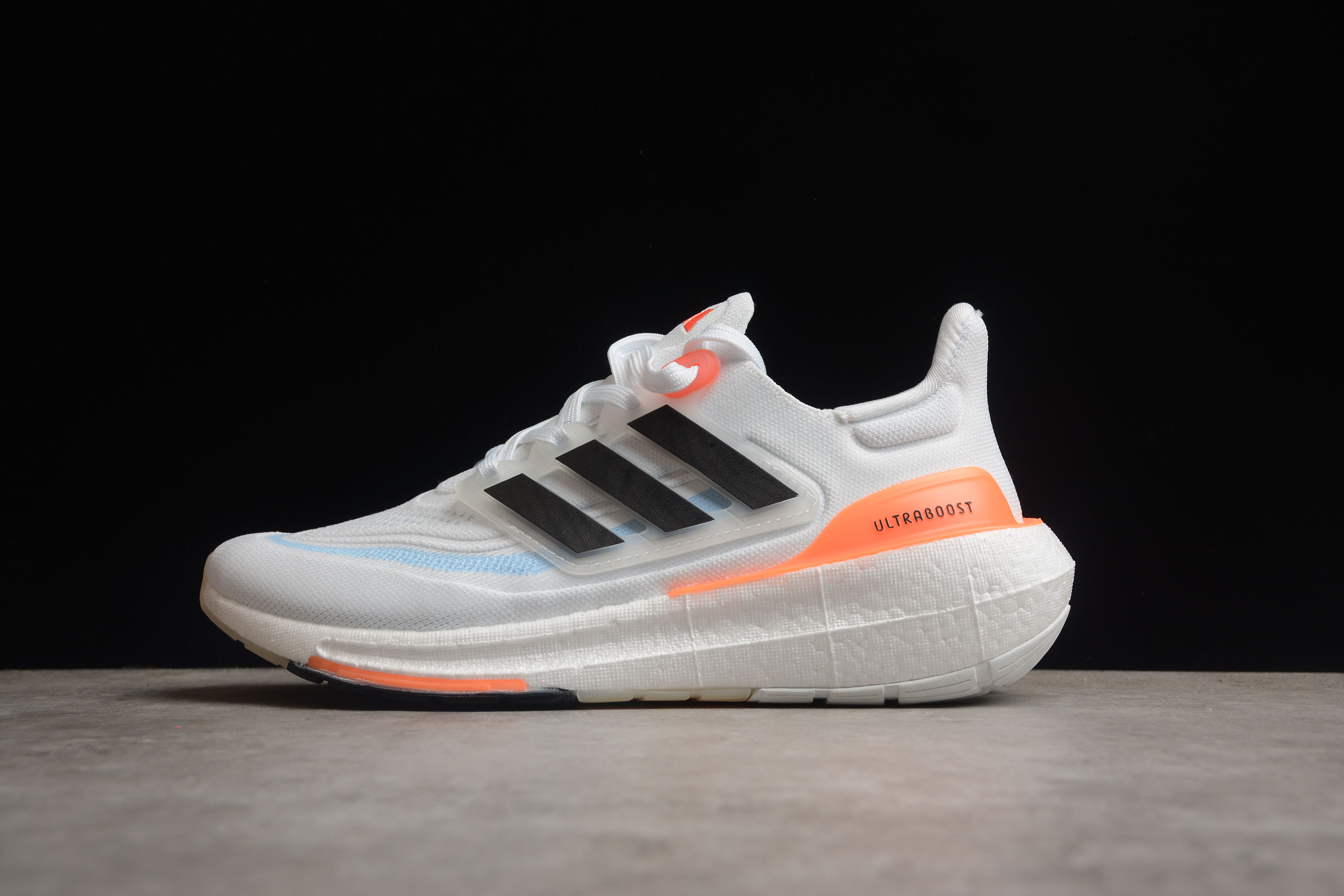 adidas Ultra Boost Light White Black Solar Red HQ6351